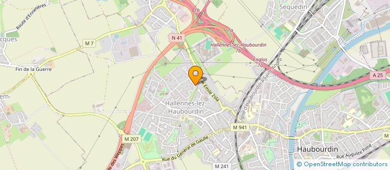 localisation de l'entreprise POULAM à HALLENNES-LEZ-HAUBOURDIN