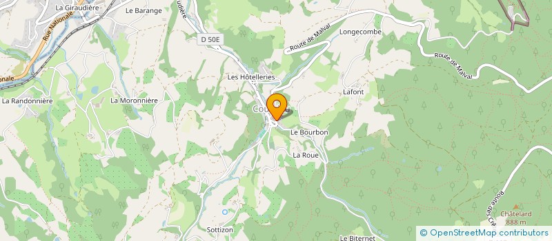 localisation de l'entreprise POULARD INVESTISSEMENTS  COURZIEU