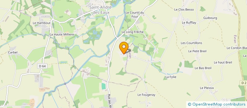 localisation de l'entreprise POULARD SARL  SAINT-JUVAT