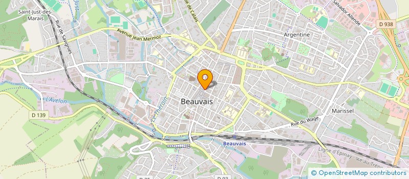 localisation de l'entreprise POULBOT  BEAUVAIS