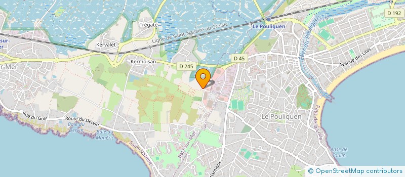localisation de l'entreprise POULBRIC à BATZ-SUR-MER