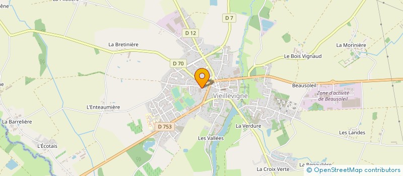 localisation de l'entreprise POULDON à VIEILLEVIGNE