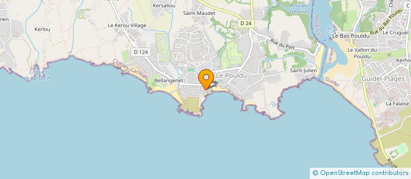 localisation de l'entreprise POULDU NAUTIK  CLOHARS-CARNOET