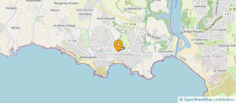 localisation de l'entreprise POULDU SOCIAL KLUB  CLOHARS-CARNOET