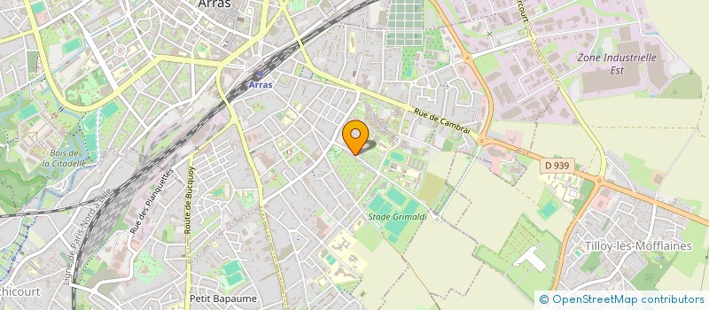 localisation de l'entreprise POULE à ARRAS