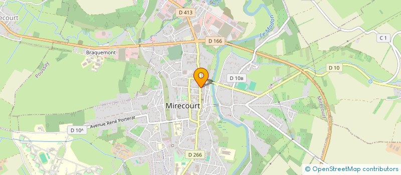 localisation de l'entreprise POULE ET CIE  MIRECOURT