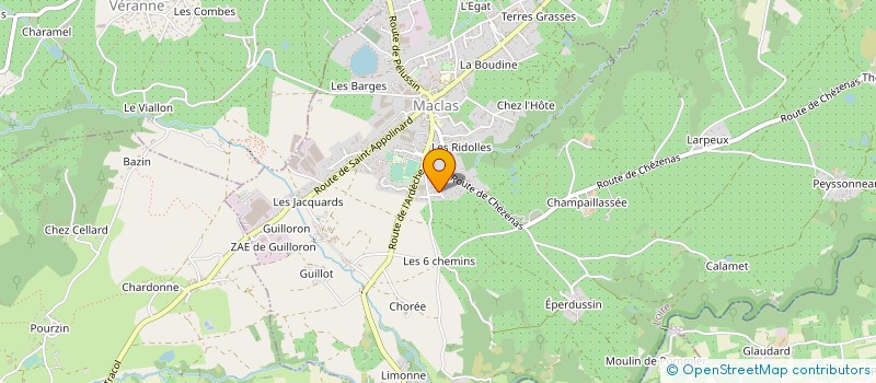 localisation de l'entreprise POULE HOP TV à MACLAS