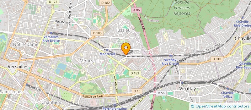 localisation de l'entreprise POULENNOU à VERSAILLES