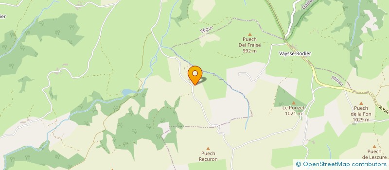 localisation de l'entreprise POULENTINES ENERGIE  SEGUR