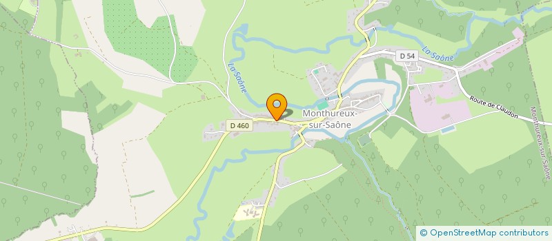 localisation de l'entreprise POULET BATIMENT à MONTHUREUX-SUR-SAONE