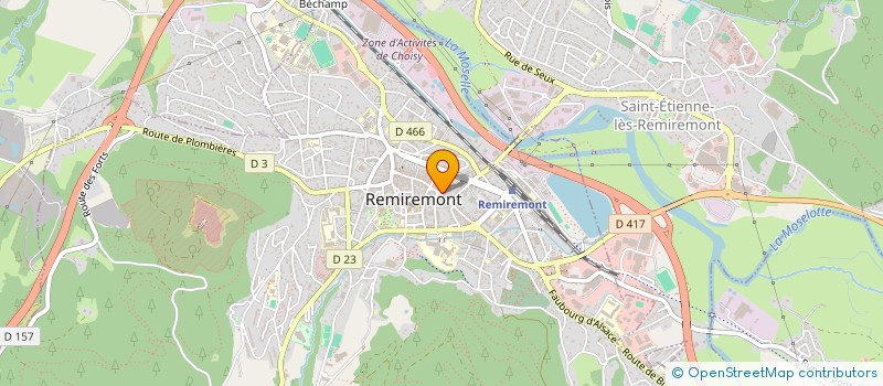 localisation de l'entreprise POULET CITRON OLIVE  REMIREMONT