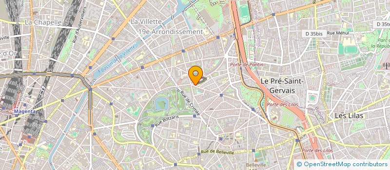 localisation de l'entreprise POULET CRUST  PARIS