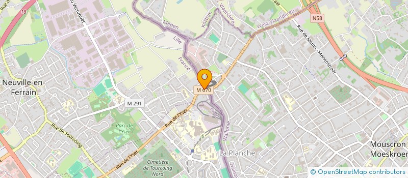 localisation de l'entreprise POULET D'OR  NEUVILLE-EN-FERRAIN