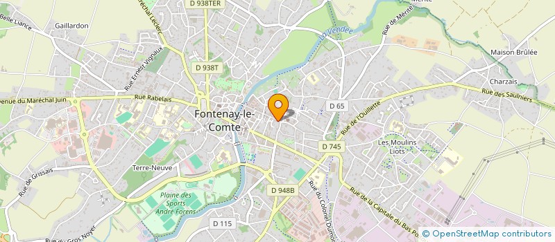 localisation de l'entreprise POULET DELICE à FONTENAY-LE-COMTE