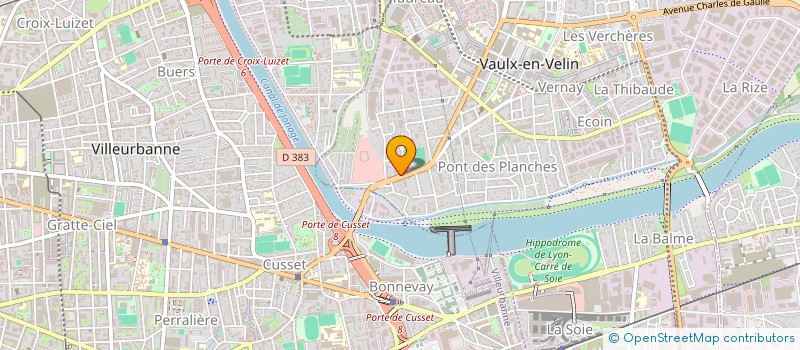 localisation de l'entreprise POULET DORE à VAULX-EN-VELIN