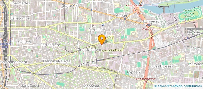 localisation de l'entreprise POULETOGO  VILLEURBANNE