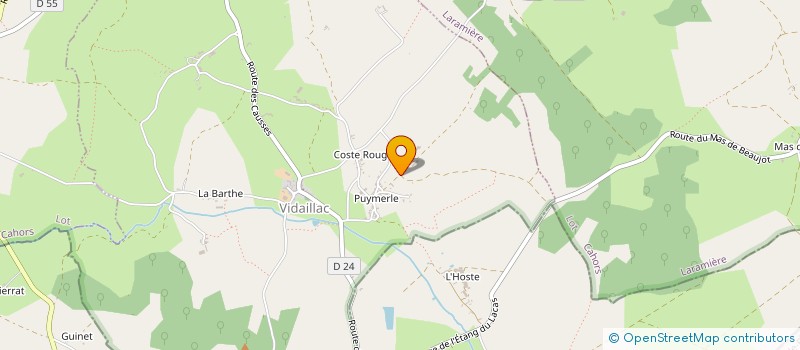 localisation de l'entreprise POULETTE  SAINT-JEAN-DE-LAUR