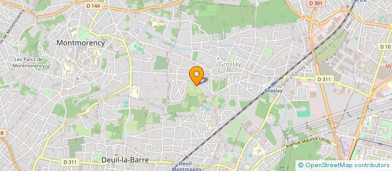 localisation de l'entreprise POULETTE & CO  GROSLAY