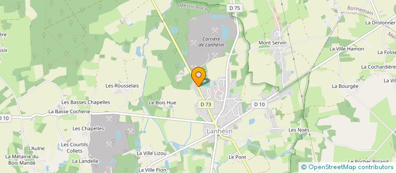 localisation de l'entreprise POULIN à MESNIL-ROC'H