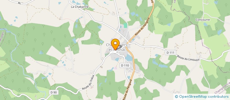 localisation de l'entreprise POULIN  CHAMPNIERS-ET-REILHAC