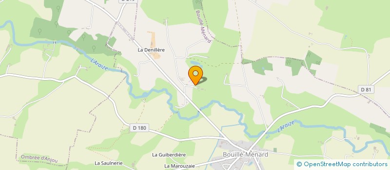 localisation de l'entreprise POULINIERES.COM à OMBREE D'ANJOU