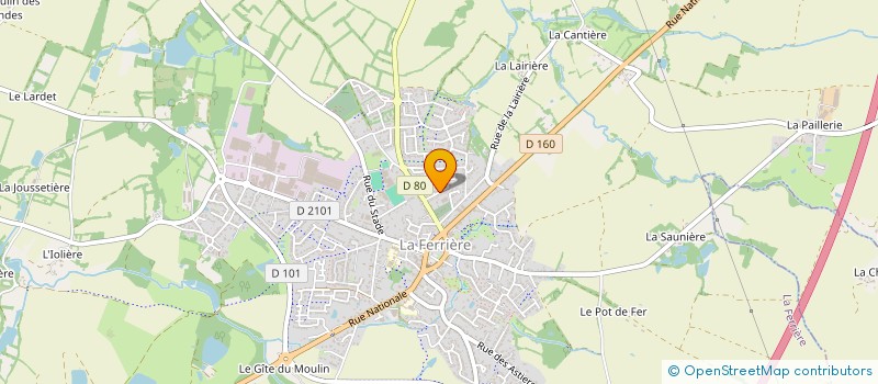 localisation de l'entreprise POULIPOUT  LA FERRIERE