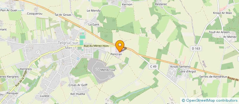 localisation de l'entreprise POULIQUEN à TELGRUC-SUR-MER