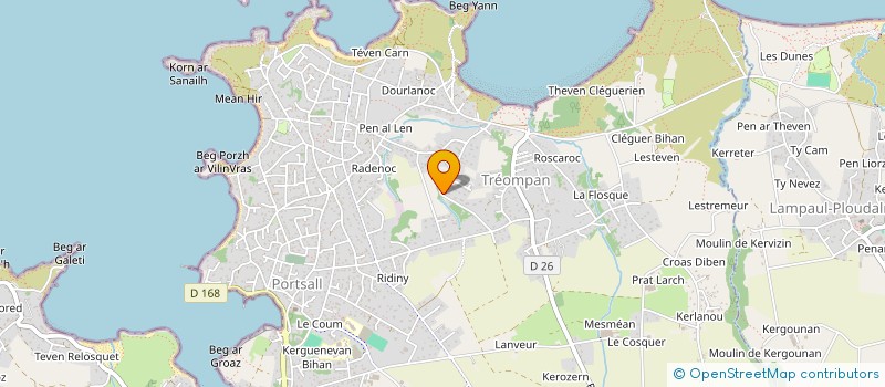 localisation de l'entreprise POULIQUEN IMMOBILIER  PLOUDALMEZEAU