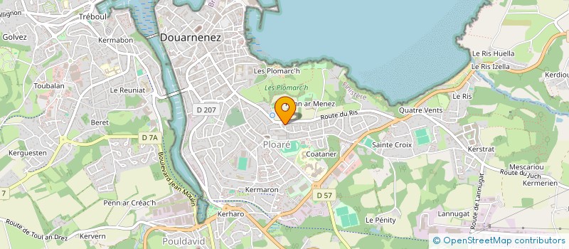 localisation de l'entreprise POULLAN ELEC à POULLAN-SUR-MER