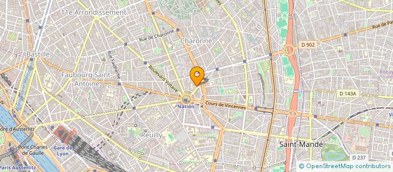 localisation de l'entreprise POULLET ET CIE à PARIS