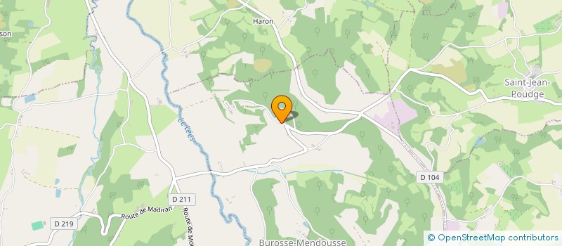 localisation de l'entreprise POULOT  BUROSSE-MENDOUSSE