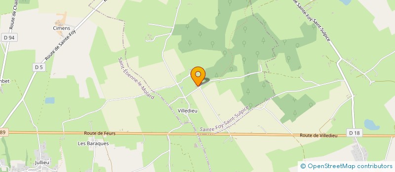 localisation de l'entreprise POULOUCOQ  SAINTE-FOY-SAINT-SULPICE