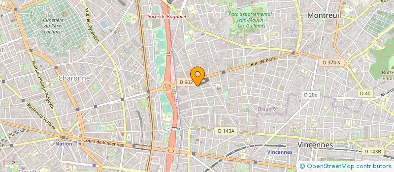 localisation de l'entreprise POULP à MONTREUIL