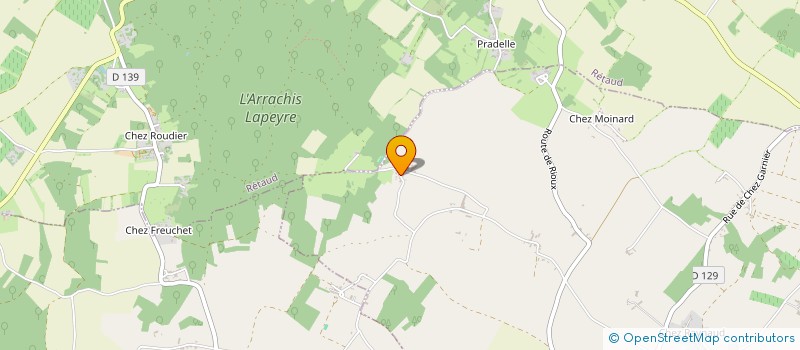 localisation de l'entreprise POULPERIE PROD  RIOUX