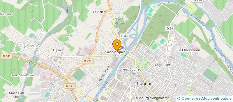 localisation de l'entreprise POULPETTE à COGNAC