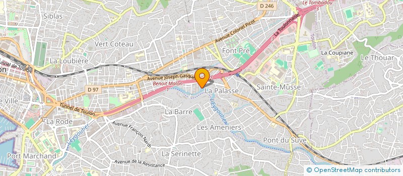 localisation de l'entreprise POULPY CROISIERES à TOULON