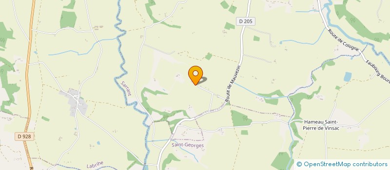 localisation de l'entreprise POULTRY SUN  SARRANT