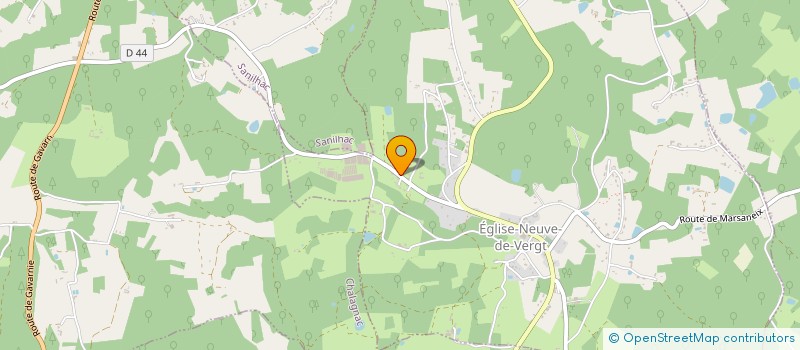 localisation de l'entreprise POUMERIE  EGLISE-NEUVE-DE-VERGT