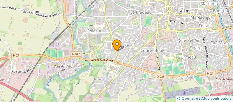 localisation de l'entreprise POUMEYROL  TARBES