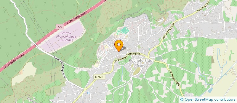 localisation de l'entreprise POUMI  ROCHEFORT-DU-GARD