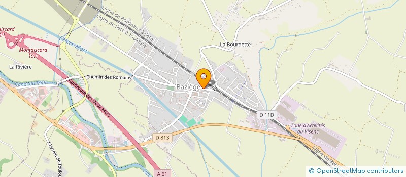 localisation de l'entreprise POUMIROL  MONTGISCARD