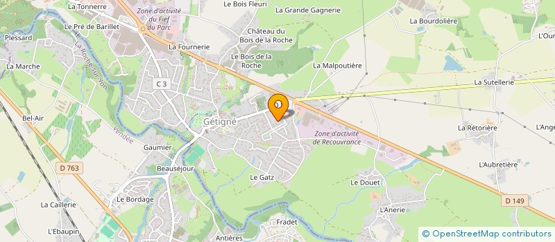 localisation de l'entreprise POUMONS VERT GETIGNOIS  GETIGNE