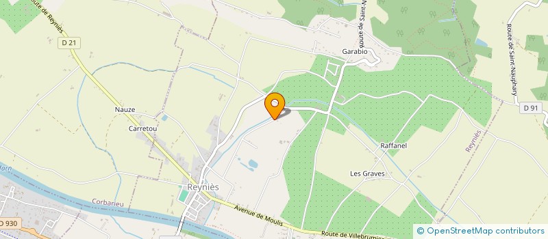 localisation de l'entreprise POUMPILHS REYNIESIENS  REYNIES