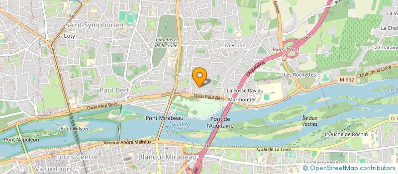 localisation de l'entreprise POUNOUILLE  TOURS