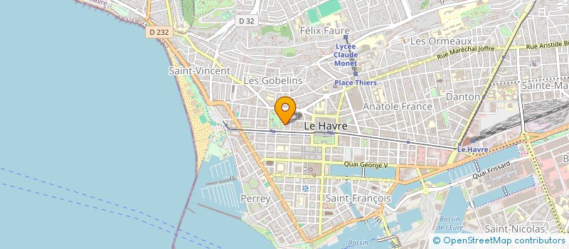localisation de l'entreprise POUNY  LE HAVRE
