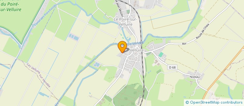 localisation de l'entreprise POUP'S IMMO 85  LES VELLUIRE-SUR-VENDEE