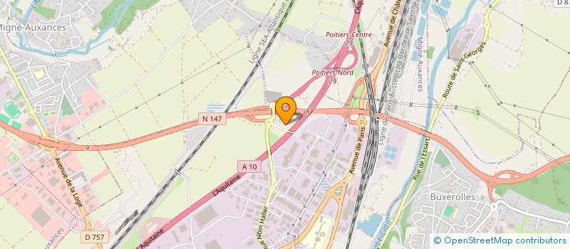 localisation de l'entreprise POUPARD à POITIERS