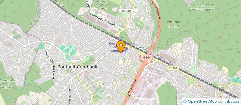 localisation de l'entreprise POUPARD à PONTAULT-COMBAULT