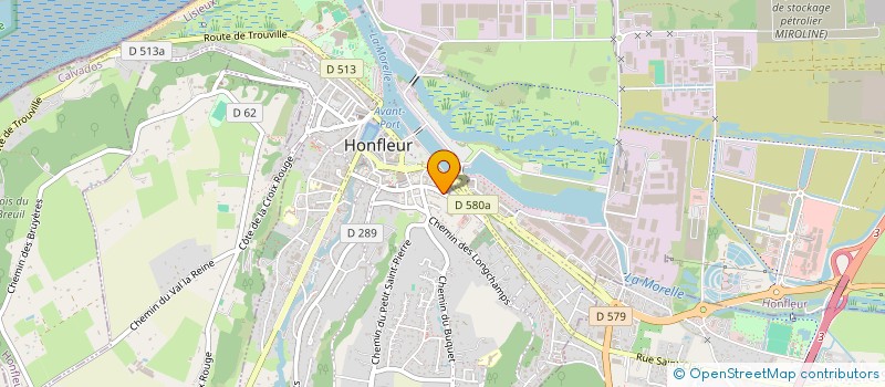 localisation de l'entreprise POUPARD & CO  HONFLEUR