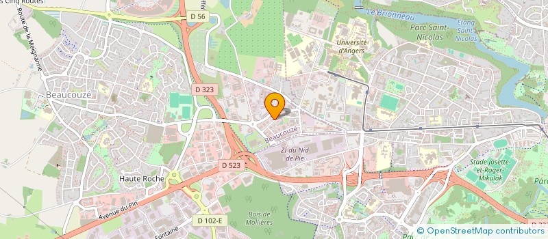 localisation de l'entreprise POUPARD HOLDING  SAINTE-GEMMES-SUR-LOIRE